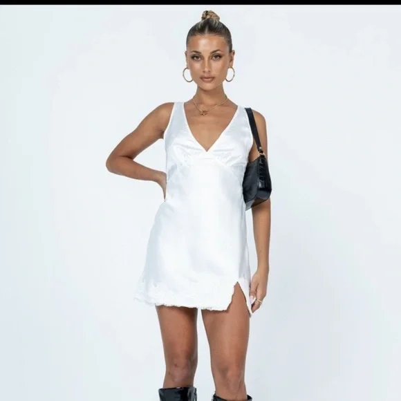strapless open back dress Sonelle Sweater Mini Dress White